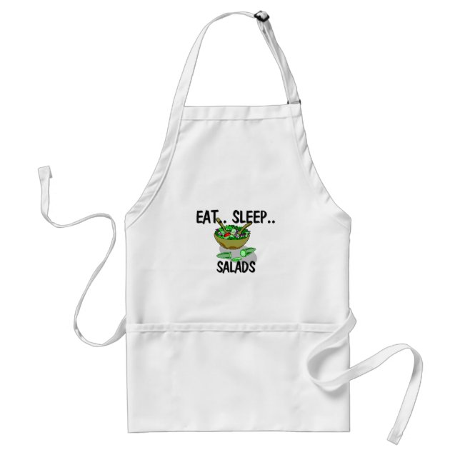 Eat Sleep SALADS Standard Apron (Front)
