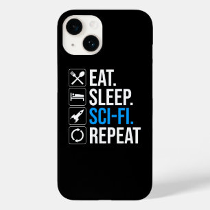 Eat Sleep Sci-Fi Repeat Case-Mate iPhone 14 Case