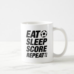 Eat Sleep Score Repeat Coffee Mug