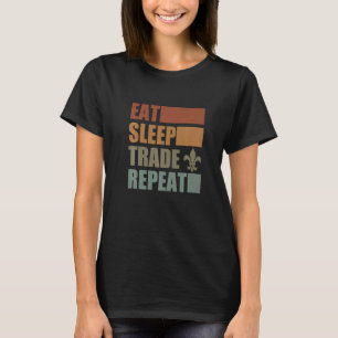 Eat Sleep Scout Repeat For Camping Enthusiast Desi T-Shirt