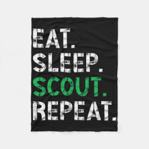 Eat Sleep Scout Repeat Funny Scout For Women Men K Fleece Blanket