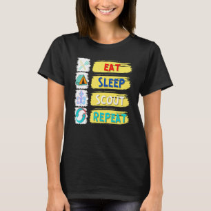 Eat Sleep Scout Repeat Unique Scouting For Men Wo T-Shirt