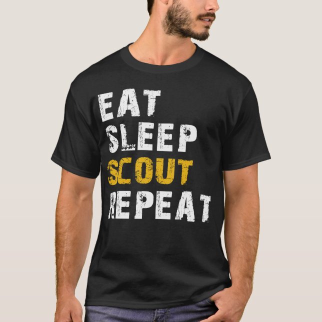 eat sleep scout T-Shirt (Front)