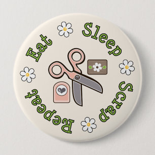 Eat Sleep Scrap Repeat Pin