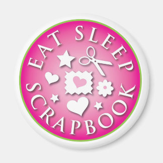 Eat Sleep  Scrapbook Magnet