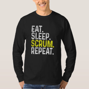 Eat Sleep Scrum Repeat Rugby Player T-Shirt