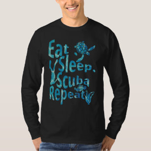 Eat Sleep Scuba Repeat Scuba Life Caribbean Edit T-Shirt
