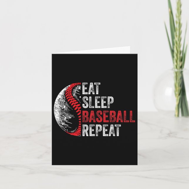 Eat Sleep Sell Repeat Funny Sell Player 2  Card (Front)