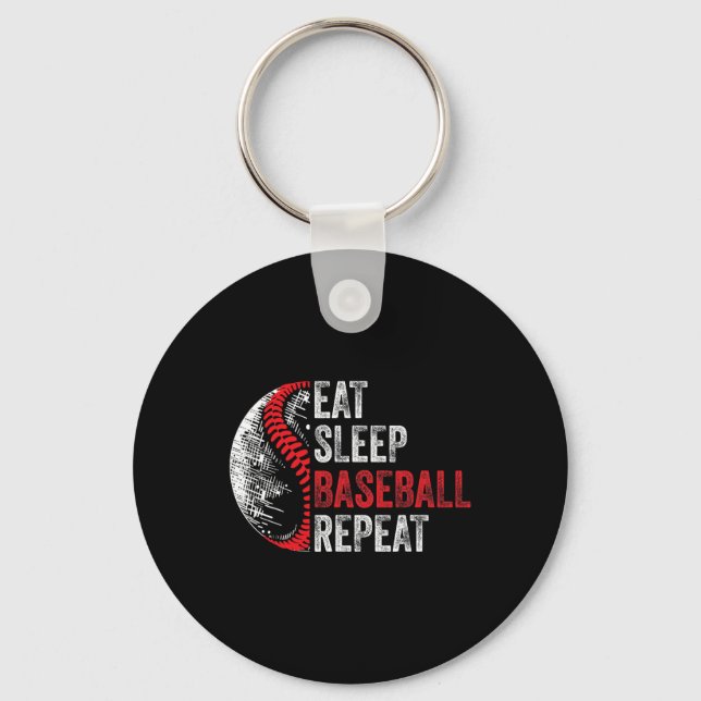 Eat Sleep Sell Repeat Funny Sell Player 2  Key Ring (Front)