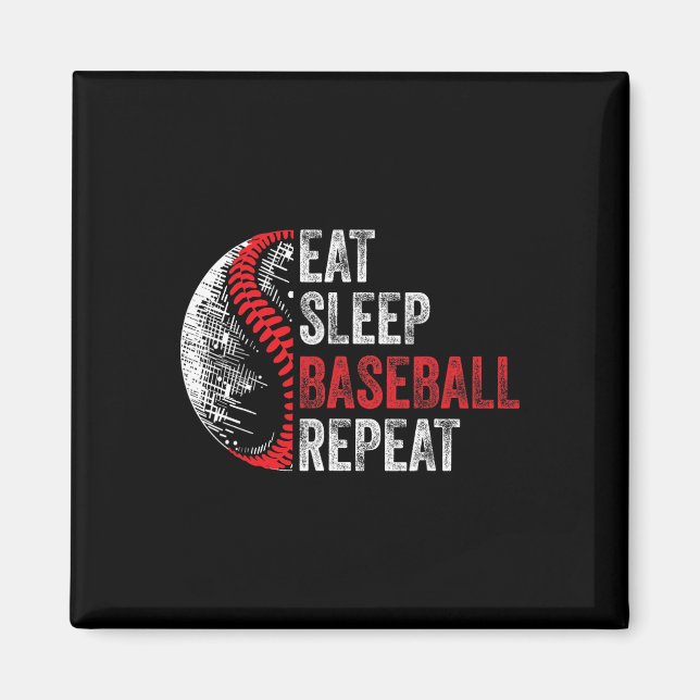 Eat Sleep Sell Repeat Funny Sell Player 2  Magnet (Front)
