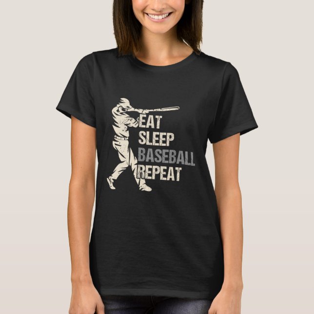 Eat Sleep Sell Repeat Funny Sell Player  T-Shirt (Front)