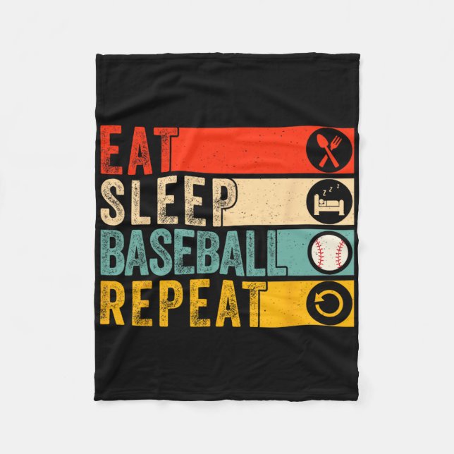 Eat Sleep Sell Repeat Sell Lover  Fleece Blanket (Front)