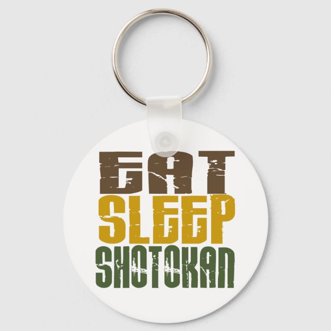Eat Sleep Shotokan 1 Key Ring (Front)