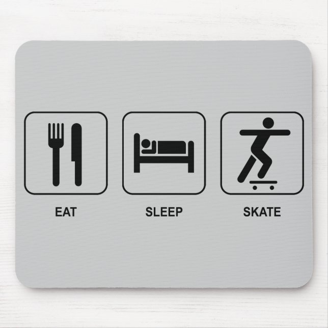 Eat Sleep Skate Mousepad (Front)