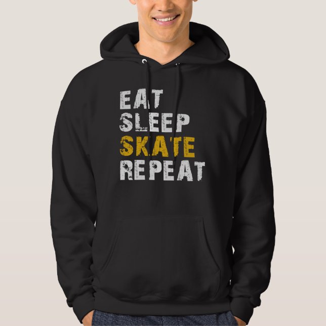 EAT SLEEP SKATE REPEAT  HOODIE (Front)