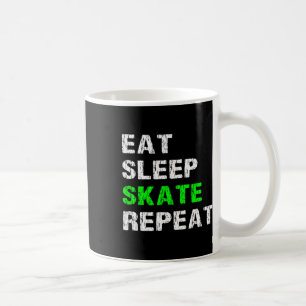 Eat Sleep Skate Repeat Roller Skater Skateboard Sk Coffee Mug