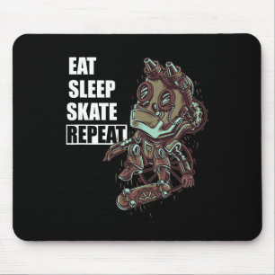 Eat Sleep Skate Skateboarding Skateboard For Boys Mouse Pad