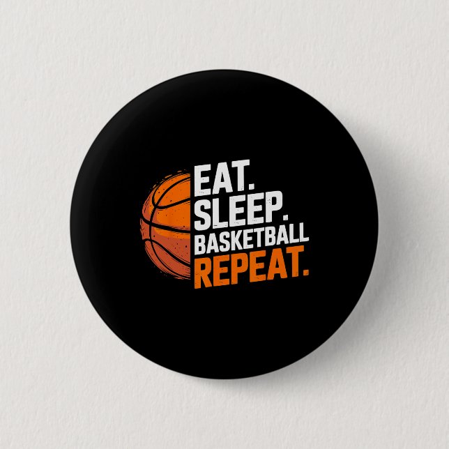 Eat Sleep Sketll Repeat 2  6 Cm Round Badge (Front)