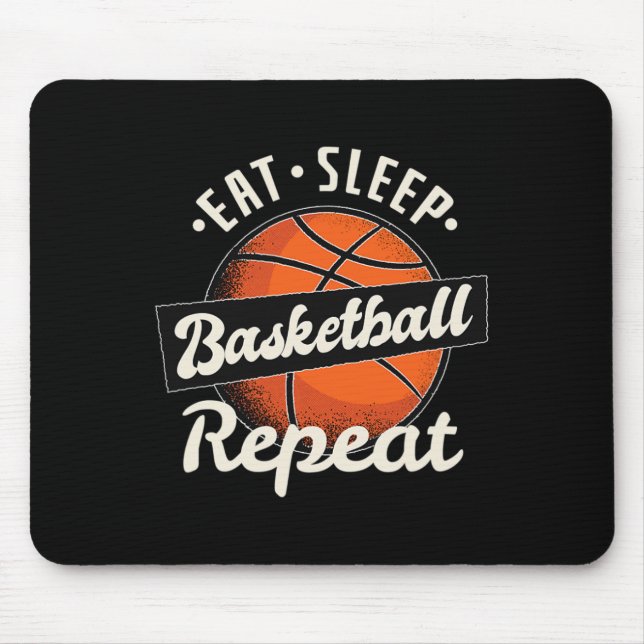 Eat Sleep Sketll Repeat Apparel Sketll Coach  Mouse Pad (Front)