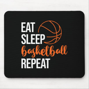 Eat Sleep Sketll Repeat Fun Sport Motivation Desig Mouse Pad