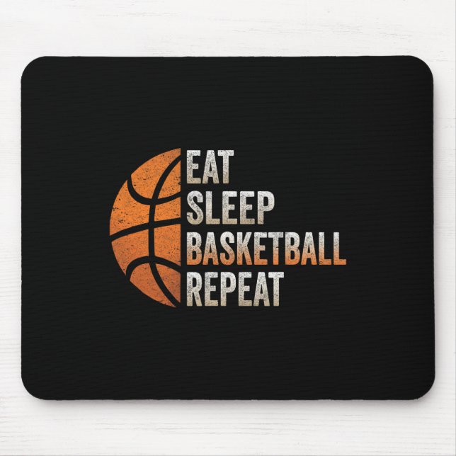 Eat Sleep Sketll Repeat Funny Sketll Coach 1  Mouse Pad (Front)
