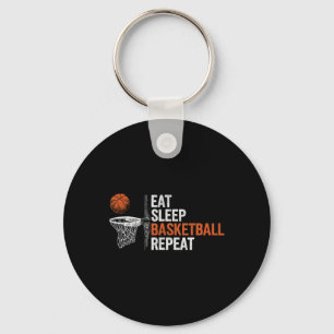 Eat Sleep Sketll Repeat Funny Sketll Coach 2 Key Ring