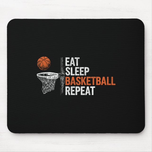 Eat Sleep Sketll Repeat Funny Sketll Coach 2  Mouse Pad (Front)