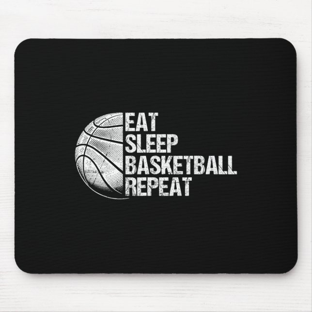 Eat Sleep Sketll Repeat Funny Sketll Player 1  Mouse Pad (Front)