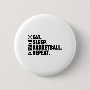 Eat Sleep Sketll Repeat Men Women Sketll Player Co 6 Cm Round Badge
