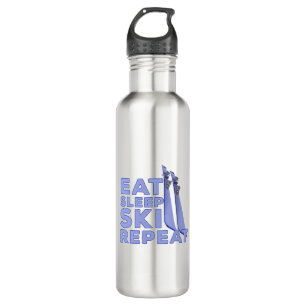 Eat Sleep Ski Repeat 710 Ml Water Bottle