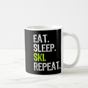 Eat Sleep Ski Repeat Skiing Skier Lover Funny  Coffee Mug