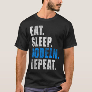 EAT SLEEP SKI REPEAT SNOW ALPIN WINTER WOMEN MEN C T-Shirt