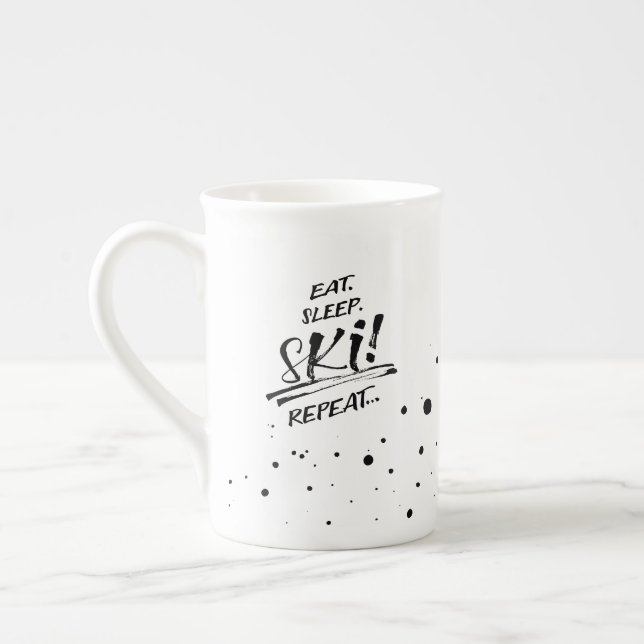 Eat Sleep Ski Repeat - Specialty Mug (Left)