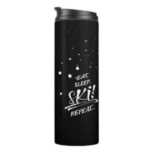 Eat Sleep Ski Repeat Thermal Tumbler