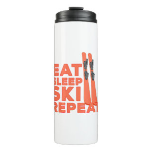 Eat Sleep Ski Repeat Thermal Tumbler