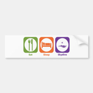 Eat Sleep Skydive Bumper Sticker
