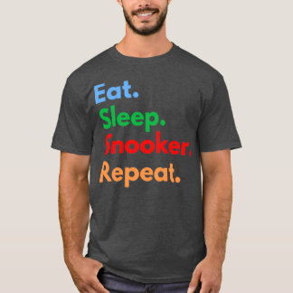 Eat Sleep Snooker Repeat Classic TShirt 2