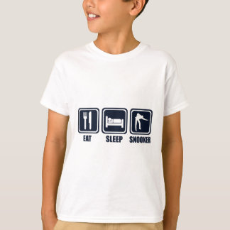 Eat Sleep Snooker Repeat T Shirt
