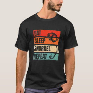 Eat Sleep Snorkel Repeat Scuba Diver Diving Snorke T-Shirt