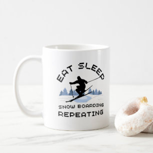 Eat Sleep Snowboarding Repeat  Coffee Mug