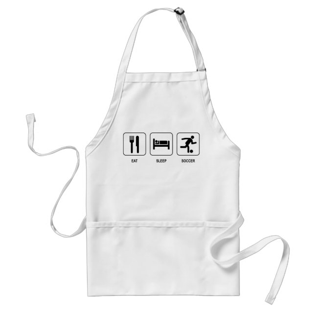 Eat Sleep Soccer Apron (Front)