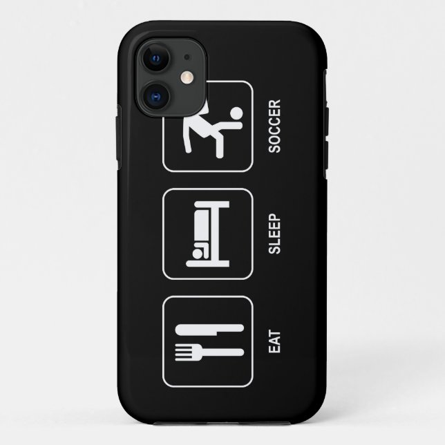 Eat Sleep Soccer Case-Mate iPhone Case (Back)