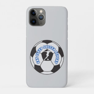 eat sleep soccer repeat  iPhone 11 pro case