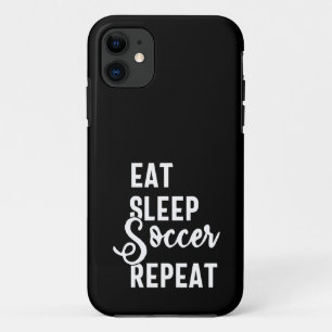 eat sleep soccer repeat iPhone 11 case