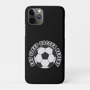 eat sleep soccer repeat  iPhone 11 pro case
