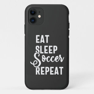 eat sleep soccer repeat iPhone 11 case