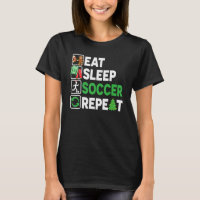 Eat Sleep Soccer Repeat Christmas Pajama Teen Kid