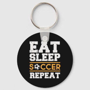 Eat Sleep Soccer Repeat - Cool Soccer Player Gift Key Ring