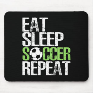 Eat Sleep Soccer Repeat Cool Sport Player Gift Mouse Pad
