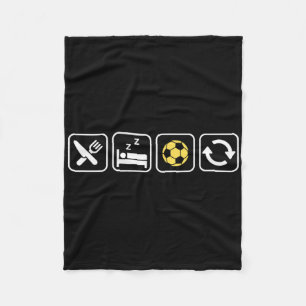 Eat Sleep Soccer Repeat Fun Apparel For Soccer Lov Fleece Blanket